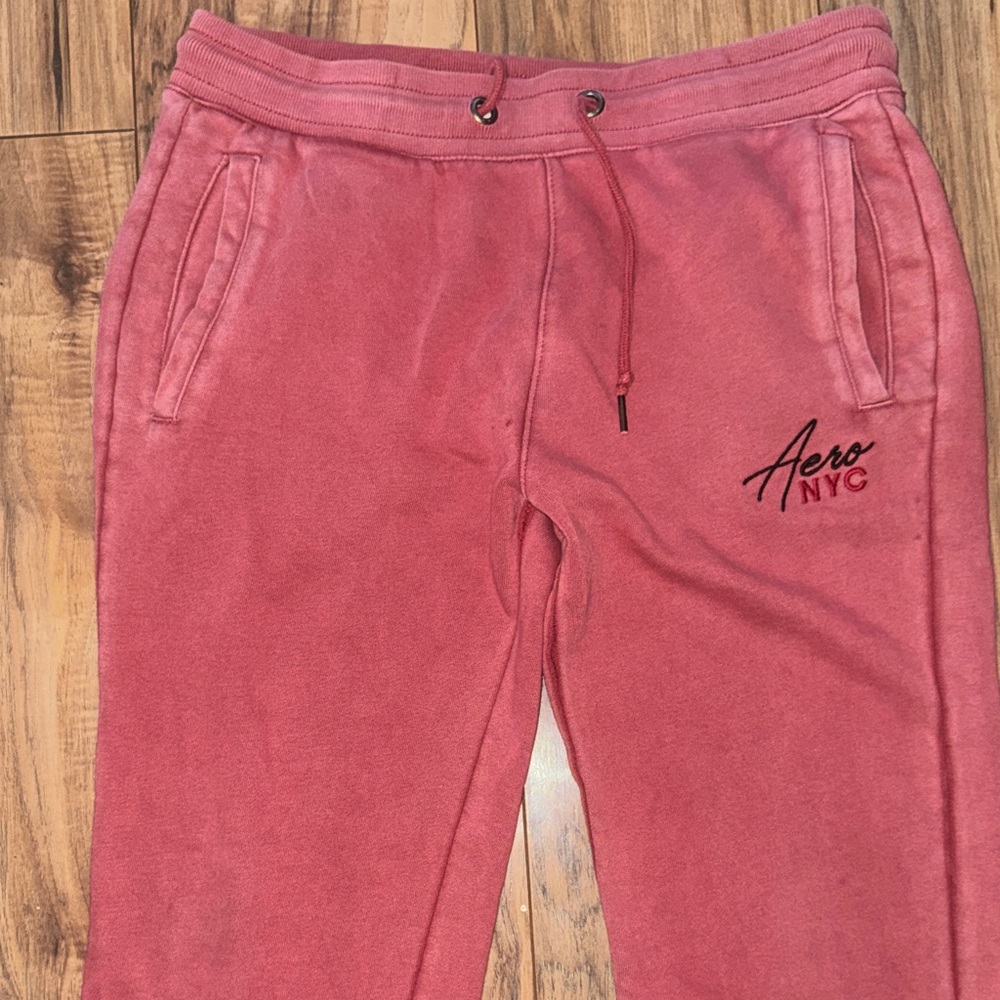 Aeropostale‎ Men's Pink Drawstring Joggers